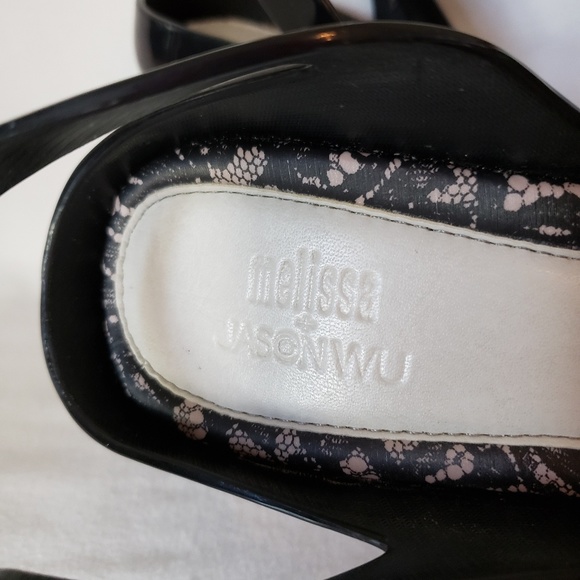 Melissa & Jason Wu Black Lady Dragon Slingbacks - Picture 5 of 6